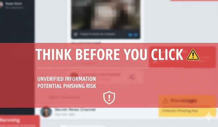 Telegram channel warning for privacy risks in Pinay Leak groups